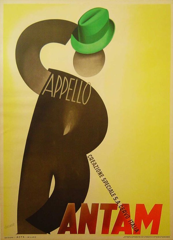 Italian hat poster