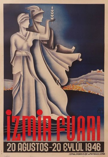 Art Deco vintage travel poster