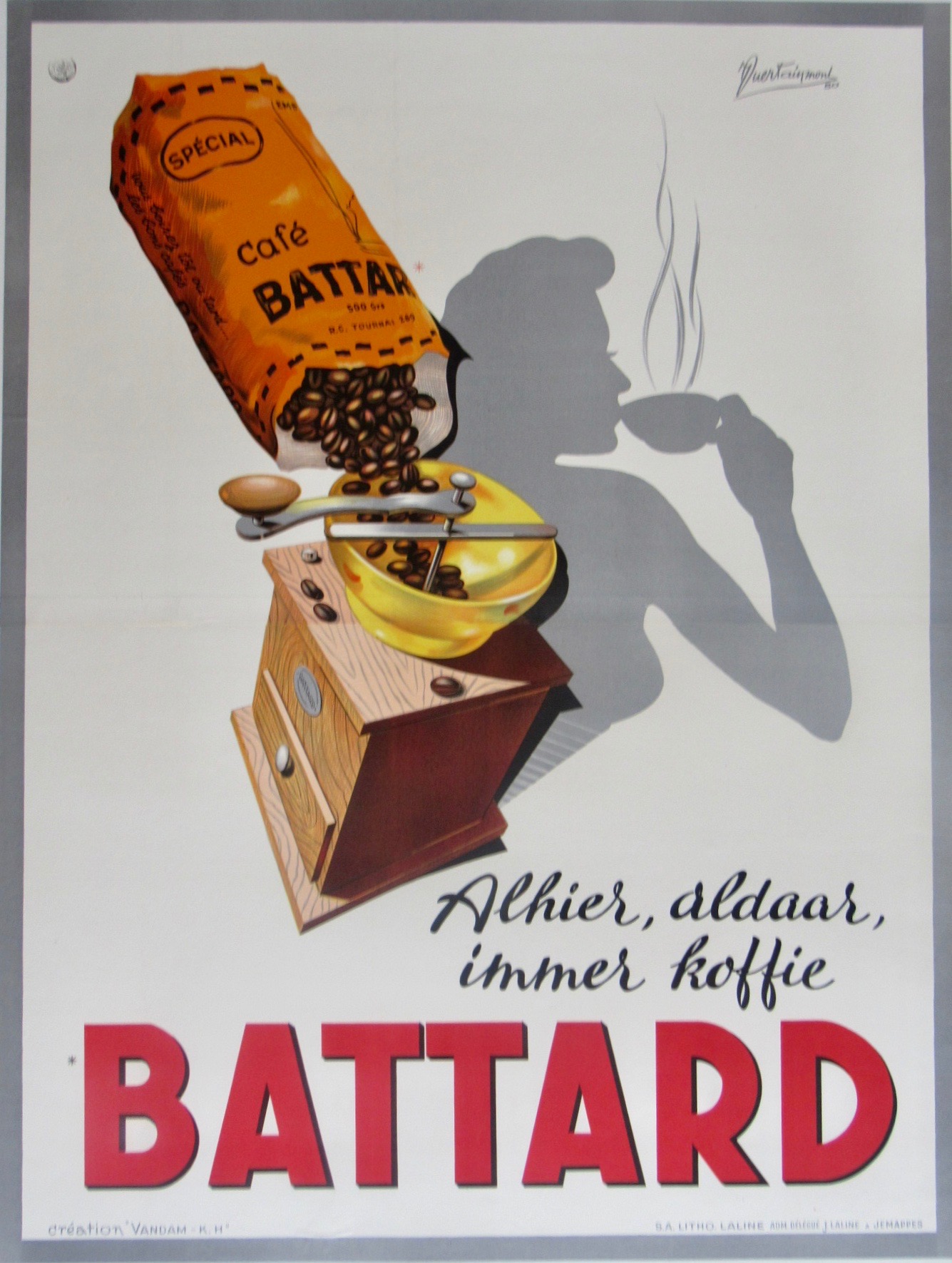 Vintage Coffee Poster Poster