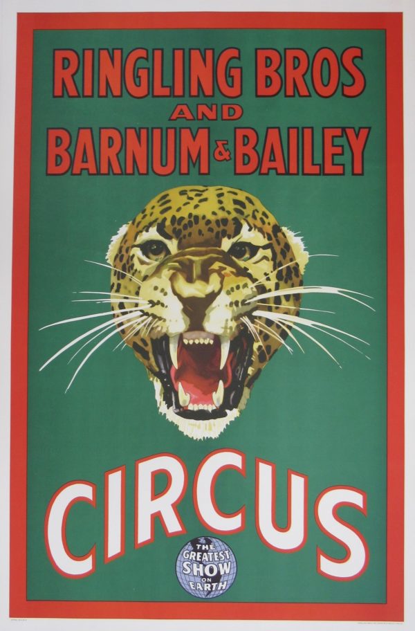 Ringling Bros Circus Leopard Poster