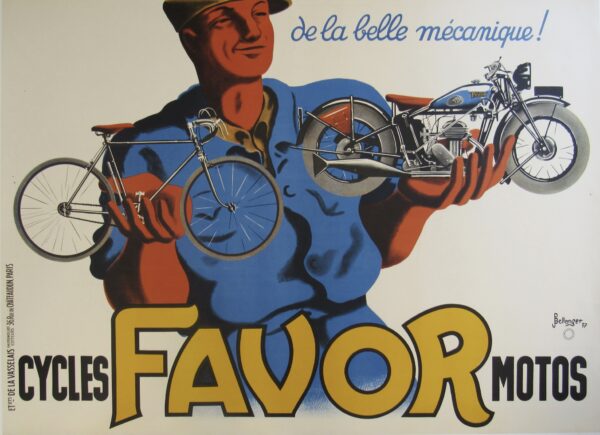 Bellinger motos favor cycle poster